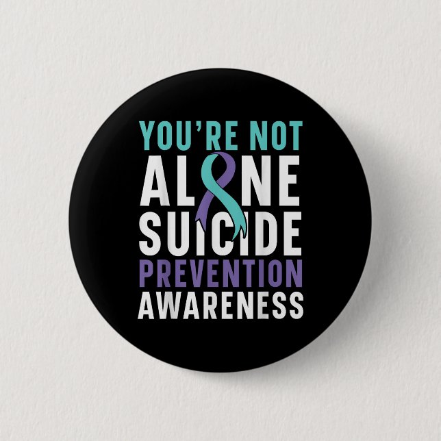Nicht allein Depression Suizidprävention Button (Vorderseite)