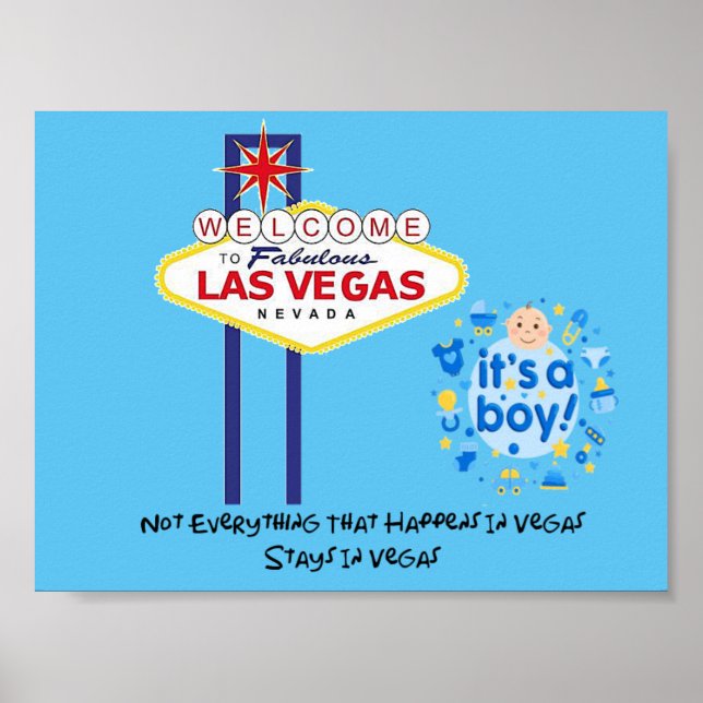 Nicht alles Bleibe in Vegas, es ist ein Junge Poster (Vorne)