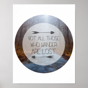 Nicht alles die, die Wander verloren sind Poster