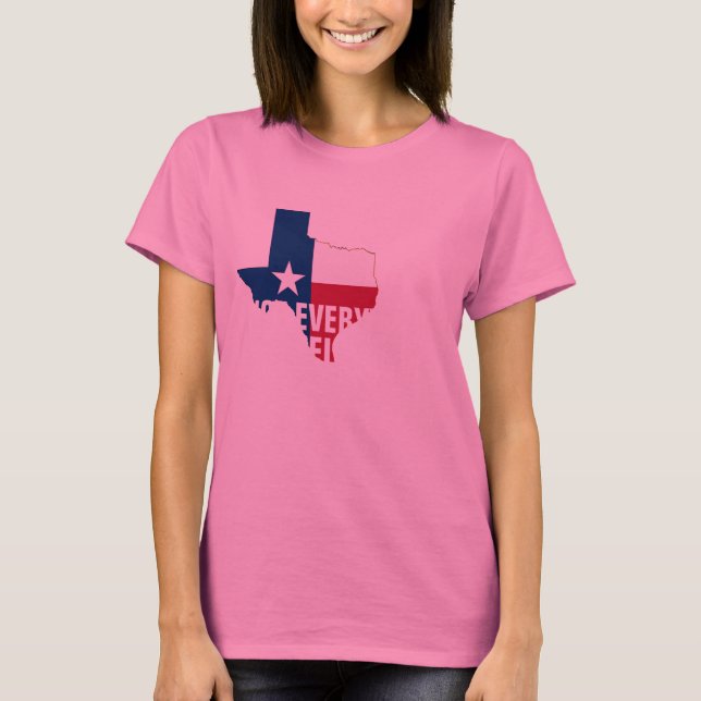 Nicht alles ist flach im texas Spaß. T-Shirt (Vorderseite)