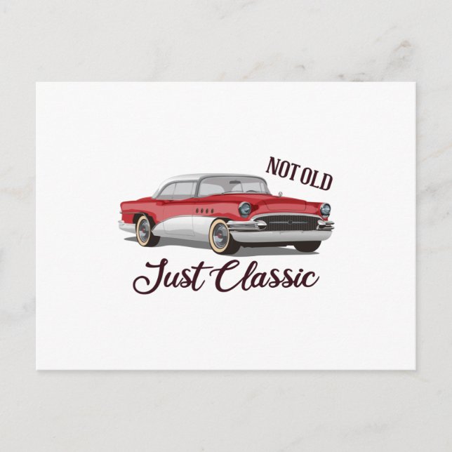 Nicht alt nur klassisch postkarte (Vorderseite)