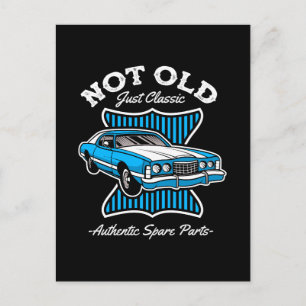Nicht alt, nur klassisches Retro-Autodesign Postkarte