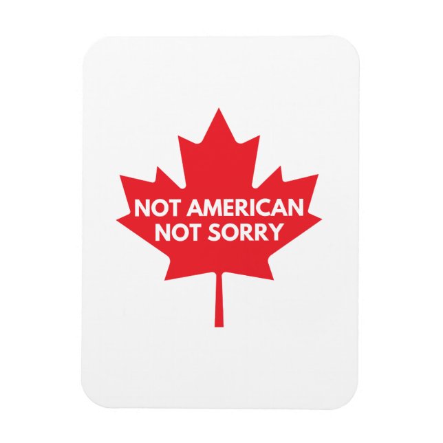 Nicht amerikanisch, es tut mir leid Kühlschrankmag Magnet (Vertikal)