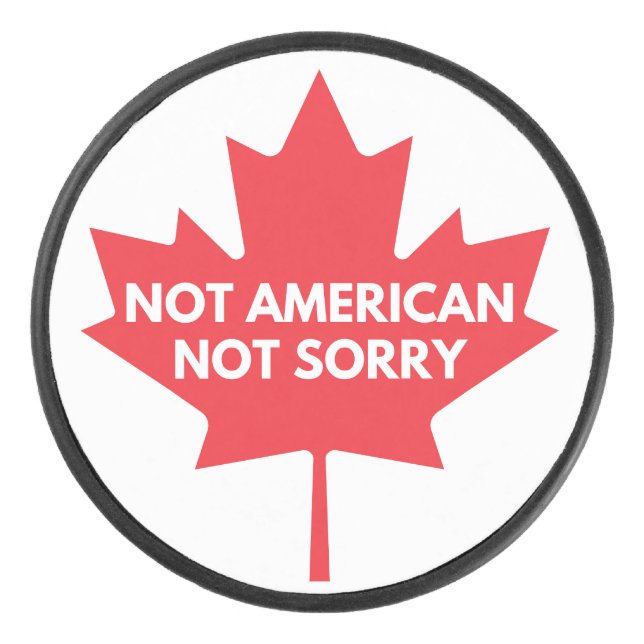 Nicht amerikanisch, kein Hockey Puck (Vorderseite)