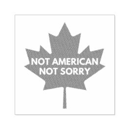 Nicht amerikanisch, keine Entschuldigung Rubber-Br Gummistempel