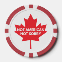 Nicht amerikanisch, keine Poker Chips.