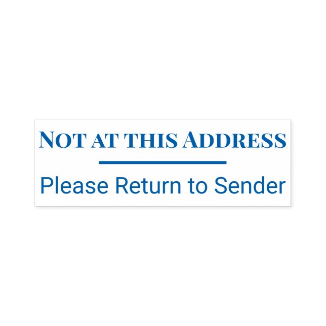 Nicht an dieser Adresse Bitte kehren Sie zum Sende Permastempel (Design)