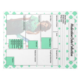 Nicht an sich binden _ Sammlung von Medikamentenda Notizblock