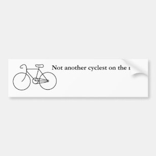 Nicht andere cyclest auf der Straße! Autoaufkleber