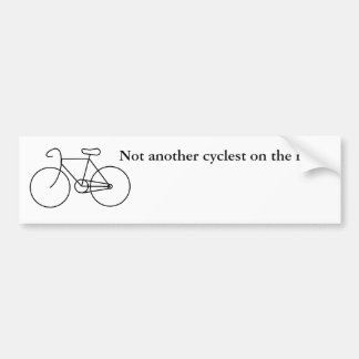 Nicht andere cyclest auf der Straße! Autoaufkleber
