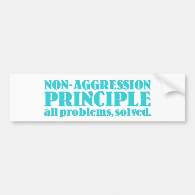 Nicht-Angriff Prinzip Autoaufkleber (Vorne)