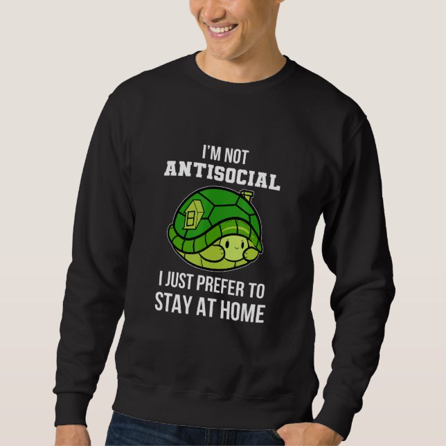 Nicht antisozial sweatshirt (Vorderseite)