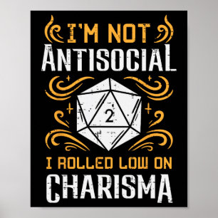 Nicht antisozialer, niedrig charismatischer, lusti poster