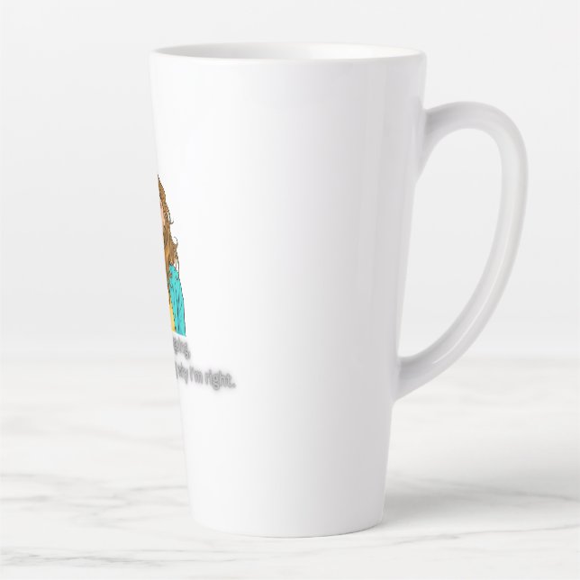 Nicht argumentieren, nur immer richtig - lustiges, milchtasse (Rechts)
