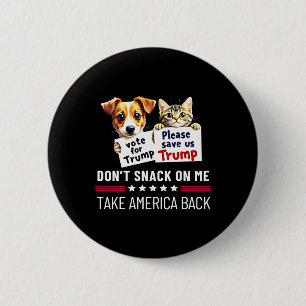 Nicht auf meine lustigen Katzen essen Button