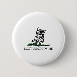 Nicht auf meiner gelben Katze essen sie Haustiere  Button