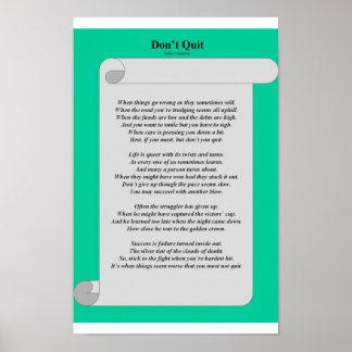 Nicht aufhören poster