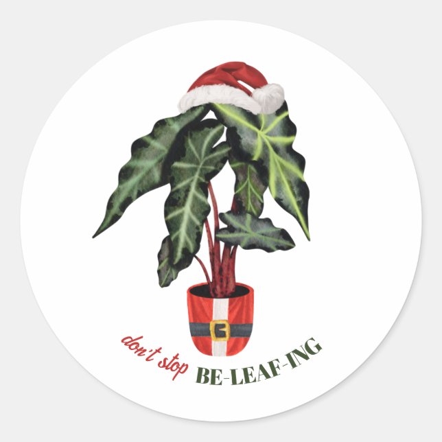 Nicht aufhören, Weihnachtshäuser zu lehren Runder Aufkleber (Vorderseite)