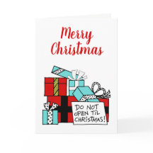 Nicht aufmachen bis Weihnachten Weihnachten Weihna