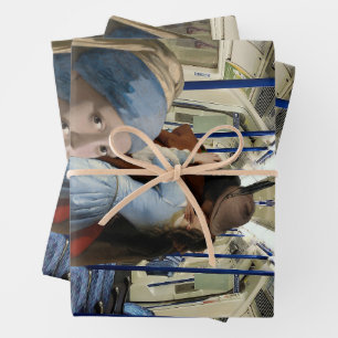 Nicht aussehen geschenkpapier set