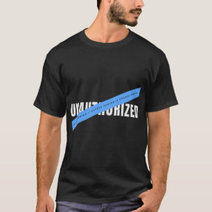 Nicht autorisierte Tech-Typografie-Design T-Shirt