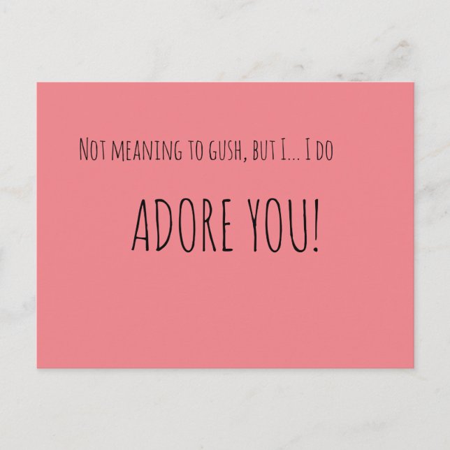 Nicht bedeuten, zu spucken postkarte (Vorderseite)