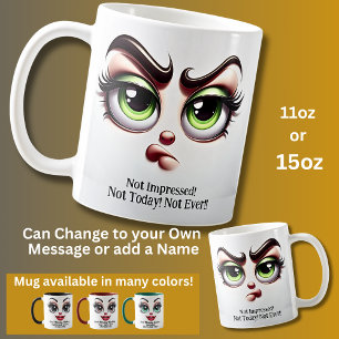 Nicht beeindruckt, Fabelhafte Augen Lustiges Gesic Kaffeetasse