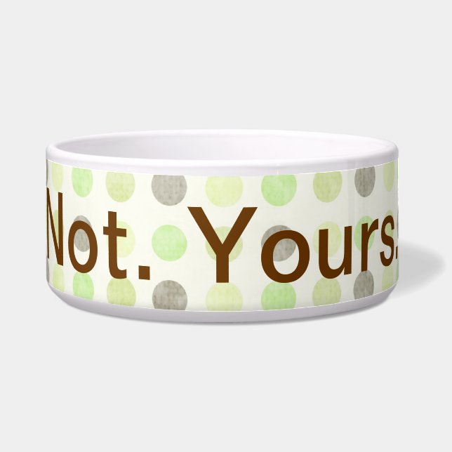 Nicht bei dir, Funny Catitude Pet Bowl Napf (Vorderseite)