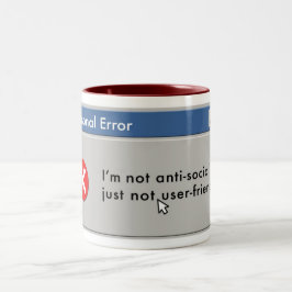 Nicht benutzerfreundliche Tasse