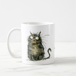 Nicht. Berühren. Ungepflegte Katzen Arbeitsplatz H Kaffeetasse