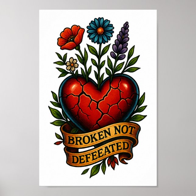 Nicht besiegt - Poster & PNG Download (Vorne)