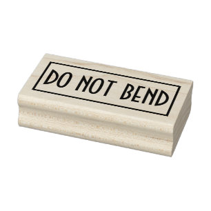 NICHT BIEGEN GUMMISTEMPEL