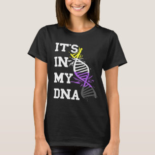 Nicht binäre DNA Molekül LGBT Nonbinärer Prix Nonb T-Shirt