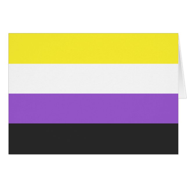 Nicht binäre Flagge (Vorderseite (Horizontal))