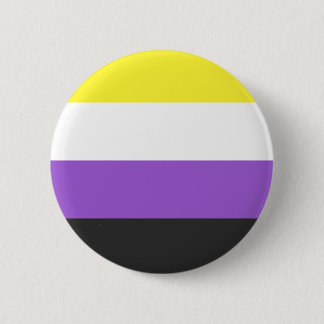 Nicht binäre Flagge Button