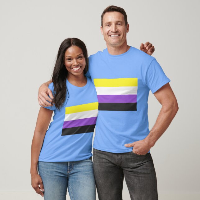 Nicht binäre Flagge T-Shirt (Unisex)