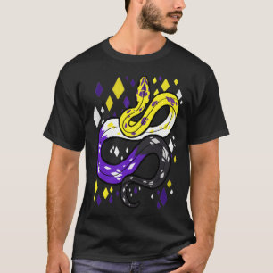 Nicht binäre Flaggenschlange T-Shirt