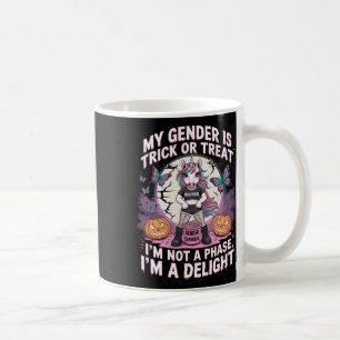 Nicht binäre Halloween-Unicorn-Pronomen keine Phas Kaffeetasse