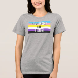 Nicht binäre Herausforderung für den Zistom Tri-Blend Shirt