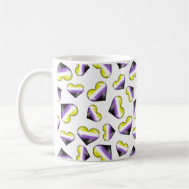 Nicht binäre Pride Flag Hörer Kaffeepause Tasse