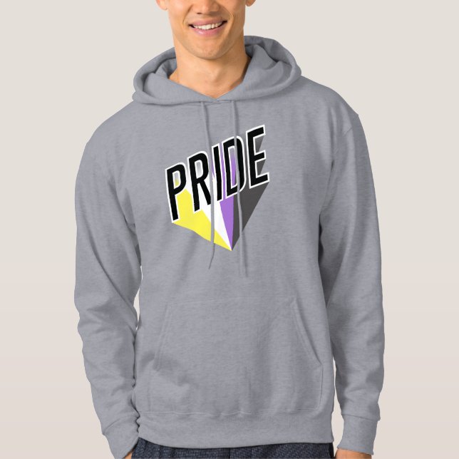 Nicht binäre Pride Hoodie (Vorderseite)