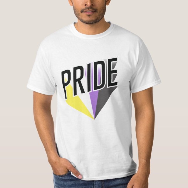 Nicht binäre Pride T-Shirt (Vorderseite)