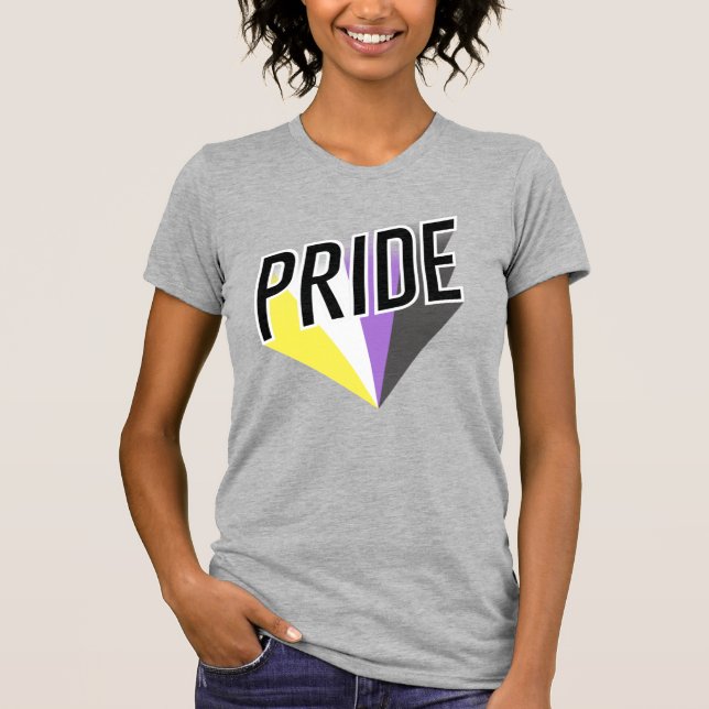 Nicht binäre Pride T-Shirt (Vorderseite)