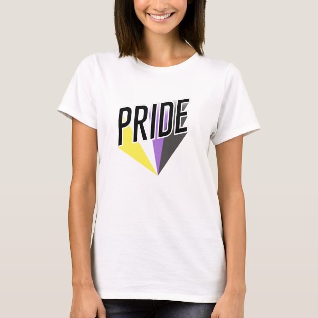 Nicht binäre Pride T-Shirt (Vorderseite)