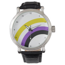 Nicht binäre Regenbogenfreiheit Personalisiert Armbanduhr