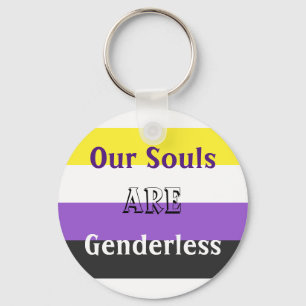 Nicht-Binäre Soule sind Genderless Schlüsselanhänger