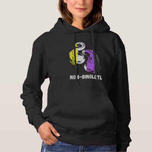 Nicht Binärer Axolotl Genderqueer Stolz Lgbt Nonbi Hoodie
