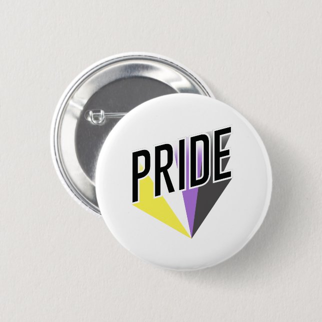 Nicht binärer Pristensturz Button (Vorne & Hinten)