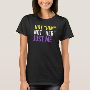 Nicht binärer Stolz auf Enby-Geschlecht - Stolz au T-Shirt