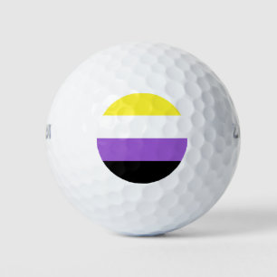 Nicht binärer Stolz Golfball